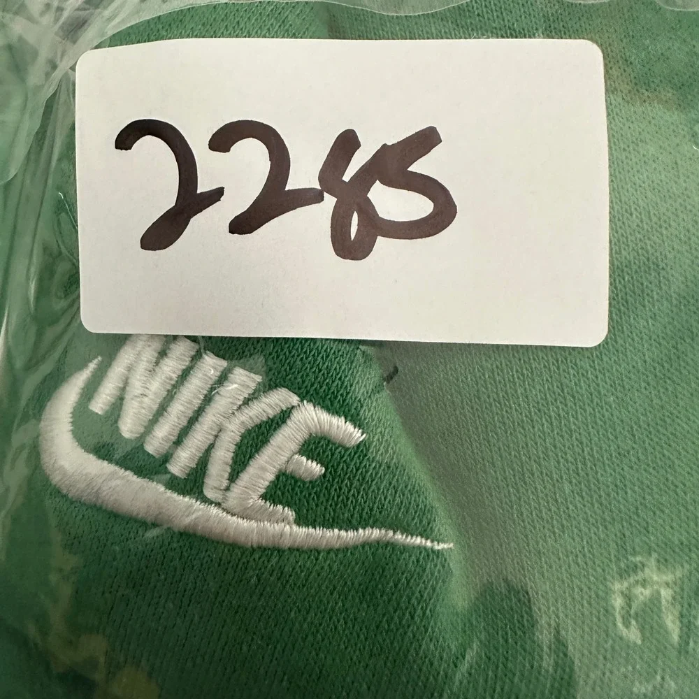 Nike Oregon Ducks Hoodie Pullover Puffy Logo Sweatshirt Green Yellow Mens Small